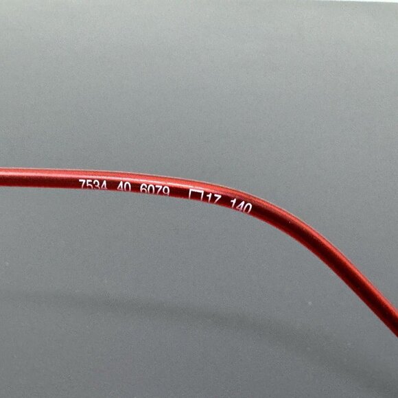 Silhouette 7534 40 6079 Titanium Red Rimless Eyeglasses Frames 17 135 Austria main image 13